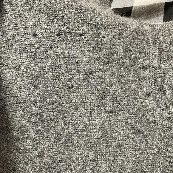 MFH Knits 100% BABY ALPACA SOFT Gray Sweater MADE IN PERU Size Medium Keyhole - Picture 10 of 13